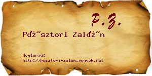 Pásztori Zalán névjegykártya